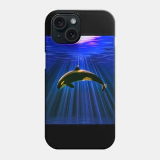 Orca blue water Phone Case