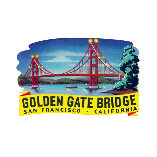 1950s Golden Gate Bridge San Francisco by historicimage