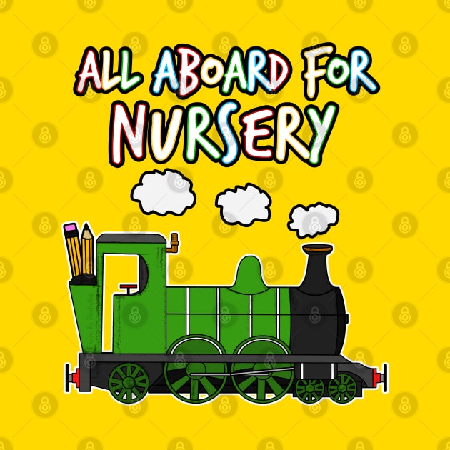 All Aboard For Nursery Steam Train by doodlerob