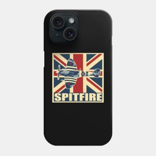 RAF Spitfire UK Aircraft Airplane Plane Vintage union Jack Phone Case