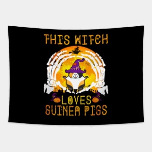 This Witch Loves Guinea Pigs Halloween (97) Tapestry