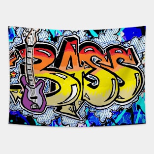 bass paint abstract Tapestry