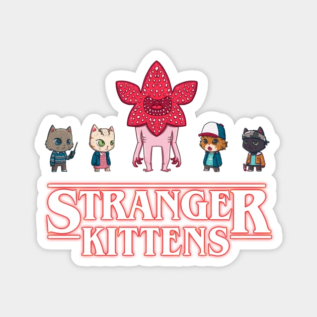 Stranger Kittens 2 Magnet by Susto