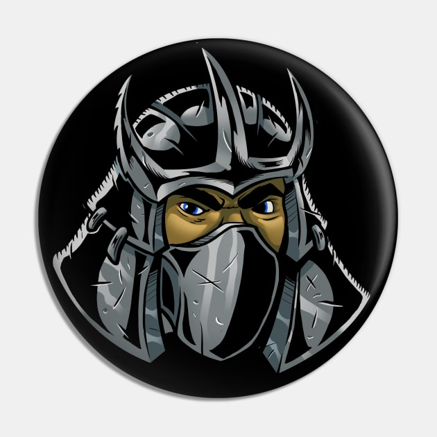 Shredder Front Tee Pin by Sonic-Boom-Studios