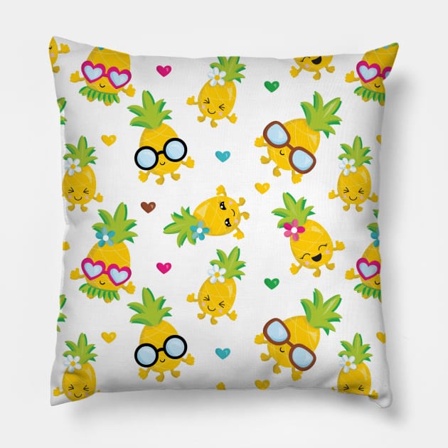 Cute Pinapple Neck Gaiter Pineapple Family Baby Pineapple Neck Gator Pillow by DANPUBLIC