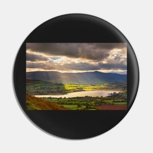 Llangorse Lake from Mynydd Llangorse, Brecon Beacons Pin