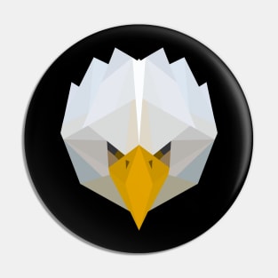 Polygonal Eagle Art Pin