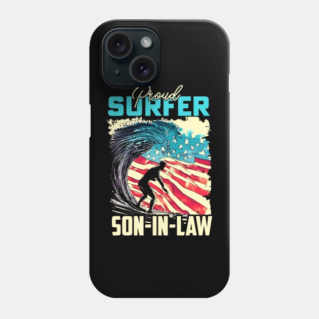 Proud Surfer Son-in-Law Phone Case by T-shirt US