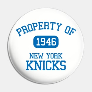 Property of New York Knicks Pin