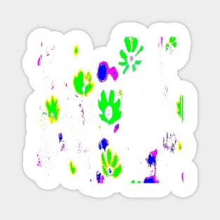 Green flowes pattern Magnet