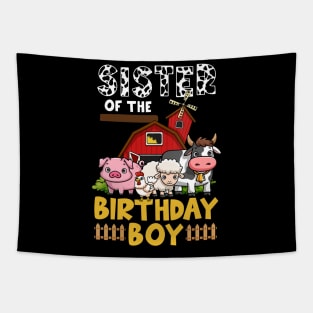 Cow Sister Birthday Family Matching Mothers Day Boy Girls Farm Tapestry