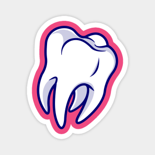 Floating Tooth Cartoon Magnet