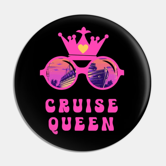 Fun Cruise Queen Cruise Vacation Pin by Cute Pets Graphically