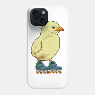 Chick as Inline skater with Inline skates Phone Case