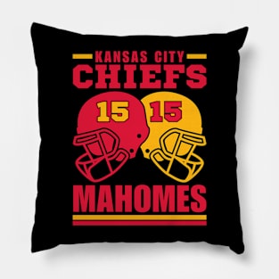 Kansas City Chiefs Mahomes 15 American Football Retro Pillow