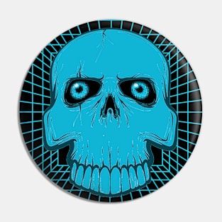 SKULL ON GRID #4 Pin