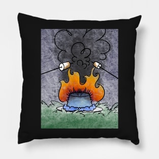 Campfire Birthday Card Pillow