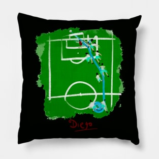 Maradona: Football art (paint) Pillow