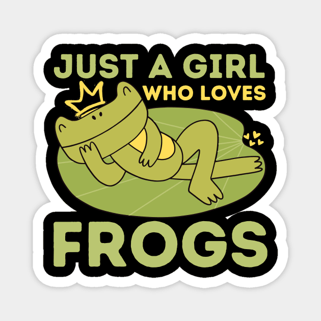 Just a Girl Who Loves Frogs Magnet by The WYLD Tribe