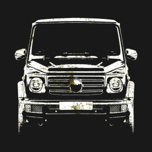 G class gold white simple sketch T-Shirt