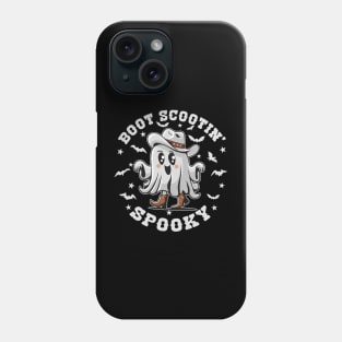 Cute Boot Scootin' Spooky Halloween Ghost Kid's Girls Halloween Western Country Phone Case