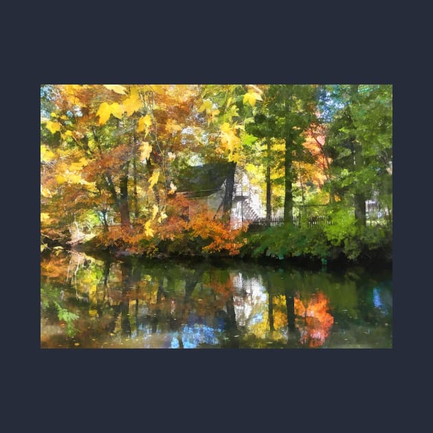 Little House by the Stream in Autumn by SusanSavad