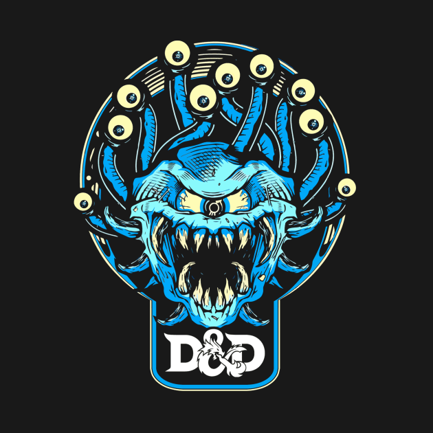 D&D Beholder (Black Print) by Miskatonic Designs