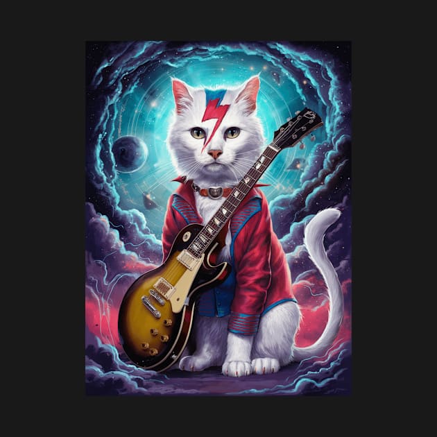 Ziggy Stardust Cat by CustomCraze