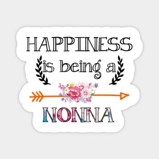 Happiness is being Nonna floral gift Magnet