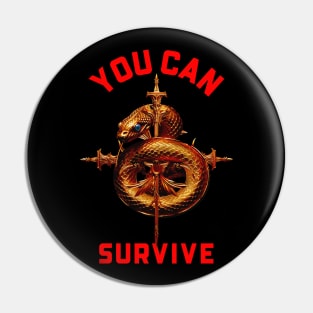 Hunger Games Snake - Survive Pin