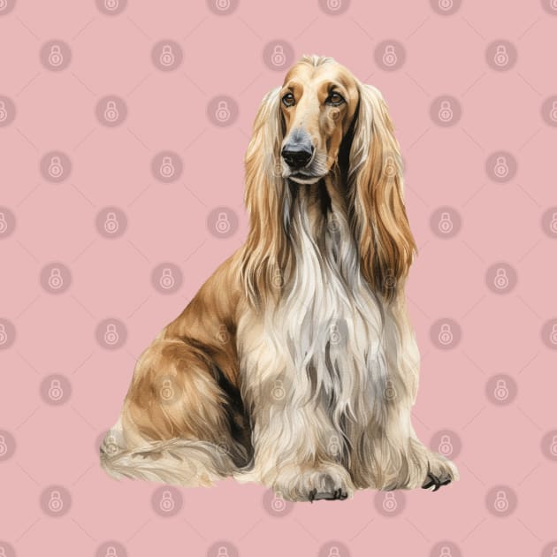 Afghan Hound by DavidBriotArt