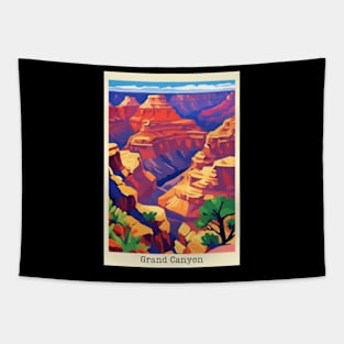 fauvism art of grand canyon usa Tapestry