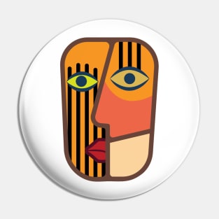 African mask #1 Pin