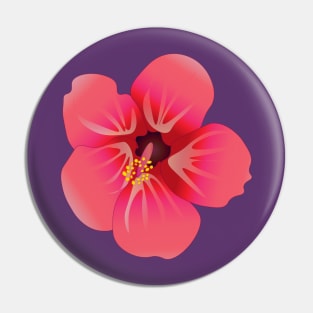 Hibiscus Flower Pin