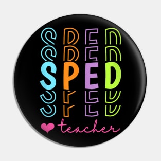 Pastel Sped Teacher Special Education Appreciation Pin