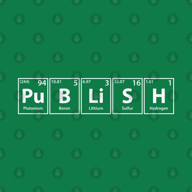 Publish (Pu-B-Li-S-H) Periodic Elements Spelling by cerebrands