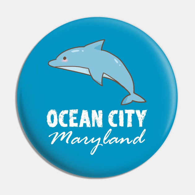 Ocean City Maryland (blue dolphin) Pin by mareescatharsis