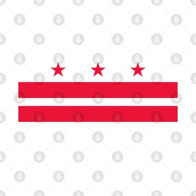 Flag of Washington D.C. by brigadeiro