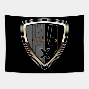 Lambo 4x4 Shield Tapestry