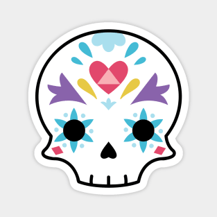 Sugar skull heart Magnet