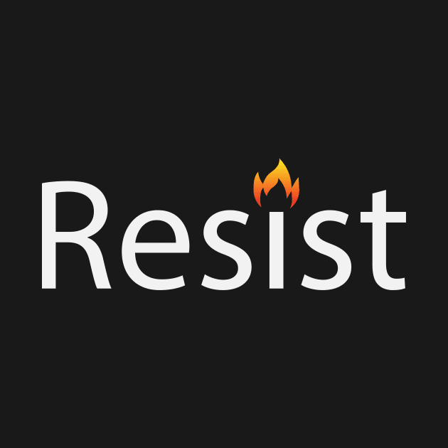 Resist resisting typography design by BL4CK&WH1TE 