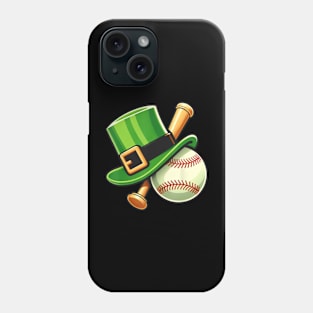 Boys Baseball St Patricks Day Ball Leprechaun Catcher Phone Case