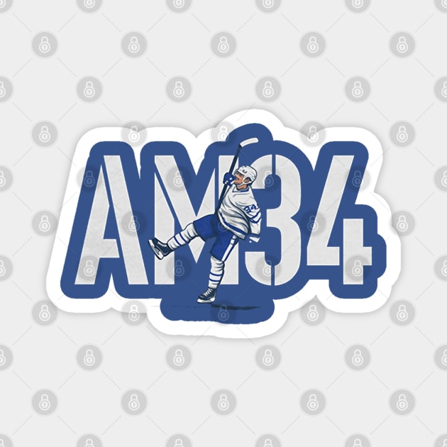 Auston Matthews AM34 Magnet by stevenmsparks