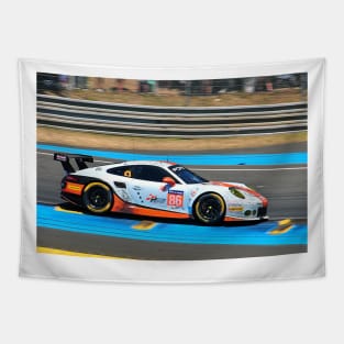 Porsche 911 RSR no86 24 Hours of Le mans 2017 Tapestry