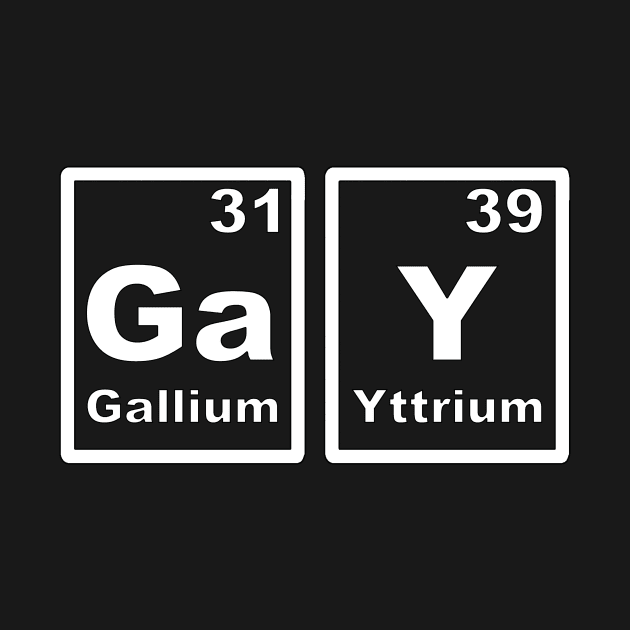 The gay periodic table by ZhivanCrimson