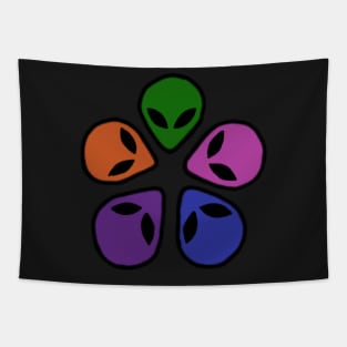 Alien Heads Tapestry