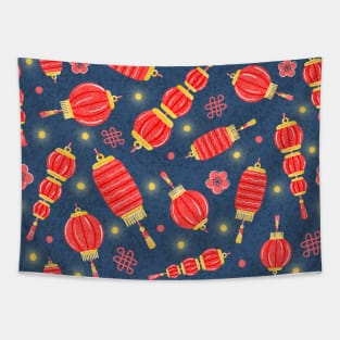 Chinese lanterns pattern Tapestry