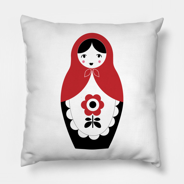Matryoshka Nesting Doll Red Nesting Dolls Pillow Teepublic
