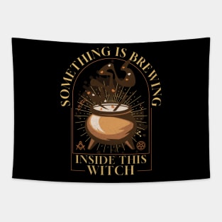 Something Is Brewing Inside This Witch, Pregnancy Announcement Tapestry