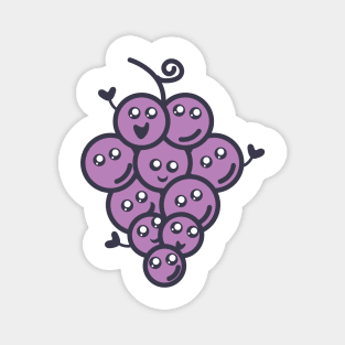 Kawaii Grapes Magnet